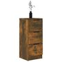 Voir la diapositive 4 : VIDAXL Buffet Chene fume 30x30x70 cm Bois d'ingenierie