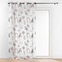 Voir la diapositive 3 : Douceur d'Intérieur Voilage à œillets 140x240 sable imprimé Cocotis