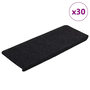 Voir la diapositive 1 : VIDAXL Tapis d'escalier auto-adhesifs 30 pcs noir 65x24,5x3,5 cm