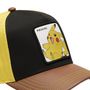 Voir la diapositive 3 : CAPSLAB Casquette trucker en sergé de coton et visière en PU Pokemon Pikachu