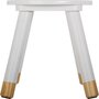 Voir la diapositive 2 : Atmosphera Kids Tabouret Enfant Design  Douceur  26cm Blanc