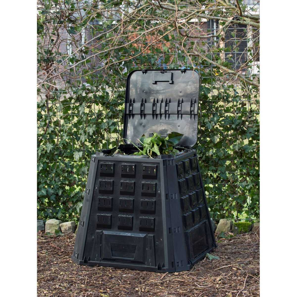 Nature Silo thermocomposteur - PP, 400 l, noir, pliable
