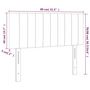 Voir la diapositive 6 : VIDAXL Tete de lit a LED Marron Fonce 80x5x78/88 cm Tissu