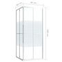 Voir la diapositive 6 : VIDAXL Cabine de douche ESG 80x80x180 cm