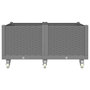 Voir la diapositive 3 : VIDAXL Jardiniere a roulettes gris clair 100x80x54 cm PP