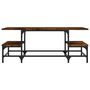 Voir la diapositive 4 : VIDAXL Table basse chene fume 100x50,5x40 cm bois d'ingenierie