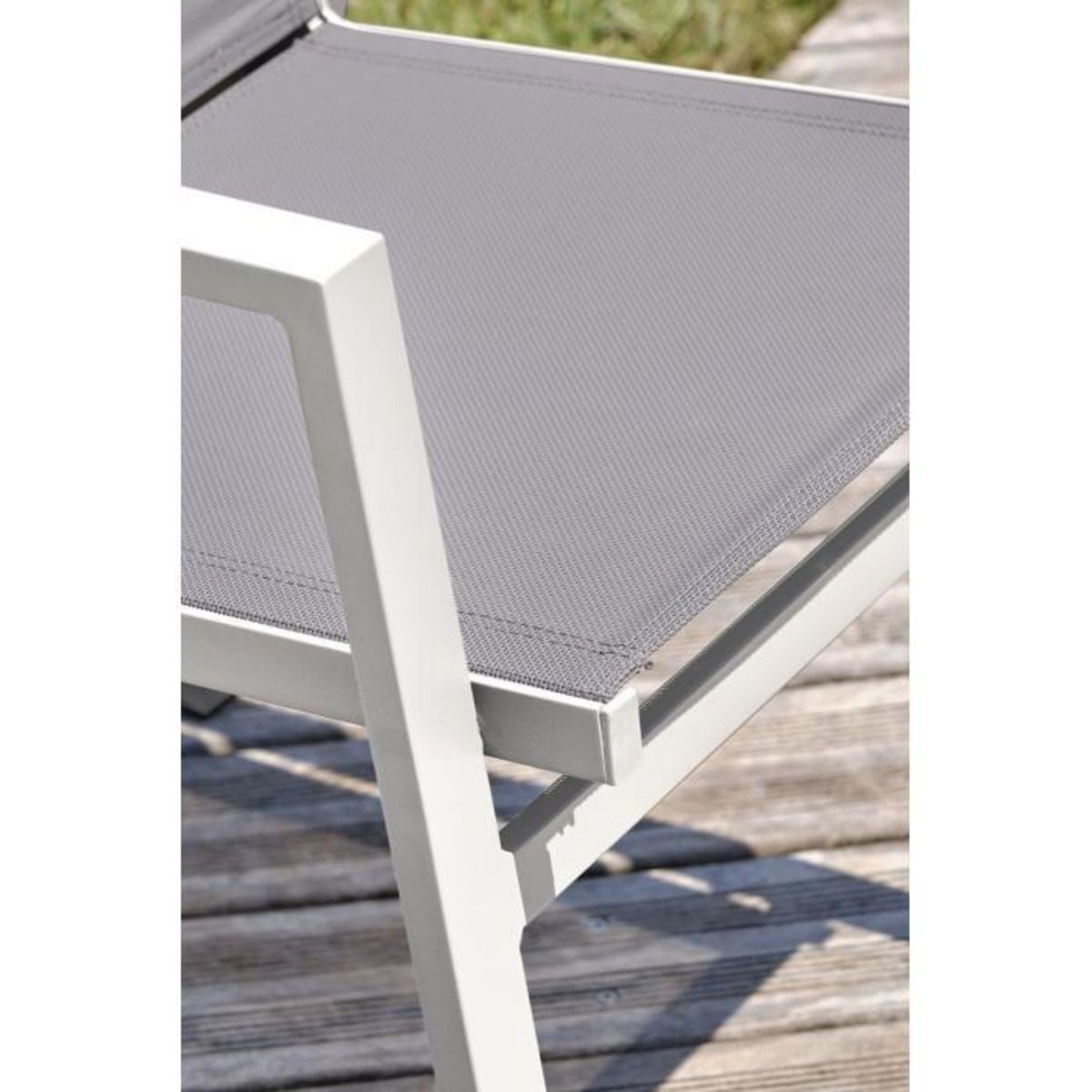 Paris Prix Lot de 2 Fauteuils de Jardin Empilables  Floride  86cm Blanc