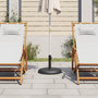 Voir la diapositive 3 : VIDAXL Base de parasol pour mats Ø32/35/38 mm 15 kg rond