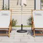 Voir la diapositive 3 : VIDAXL Base de parasol pour mats Ø32/35/38 mm 15 kg rond