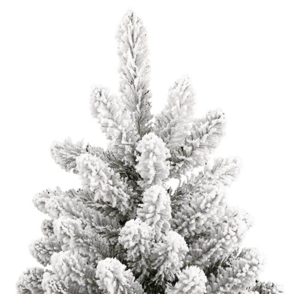 VIDAXL Sapin de Noël artificiel à charnières avec neige floquée 270 cm