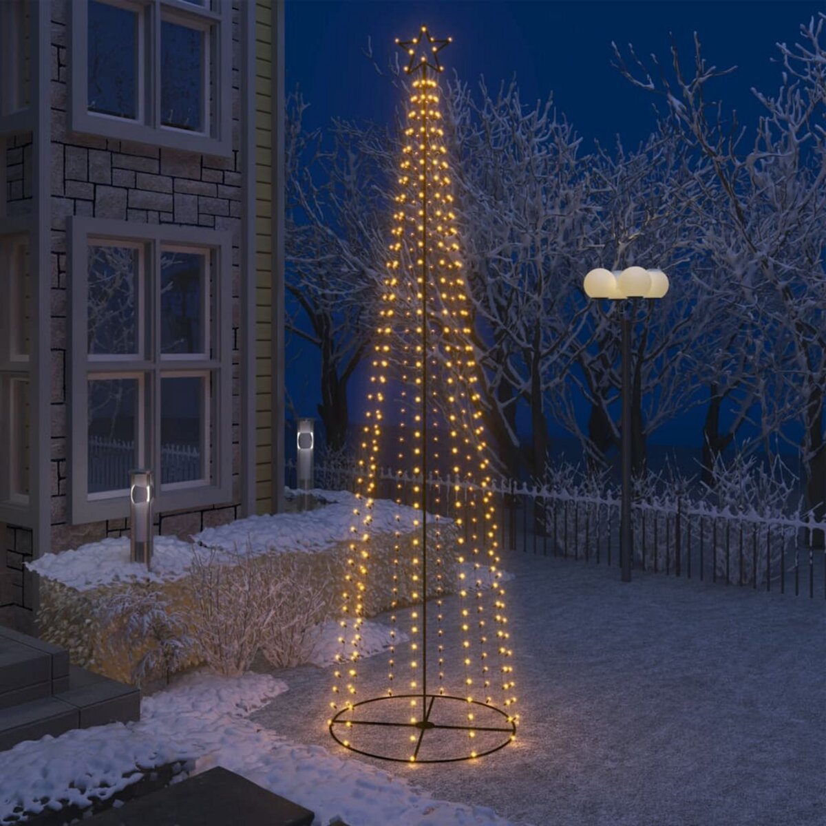 Sapin de Noël artificiel pop-up de 1,5 m avec 100 lumières LED