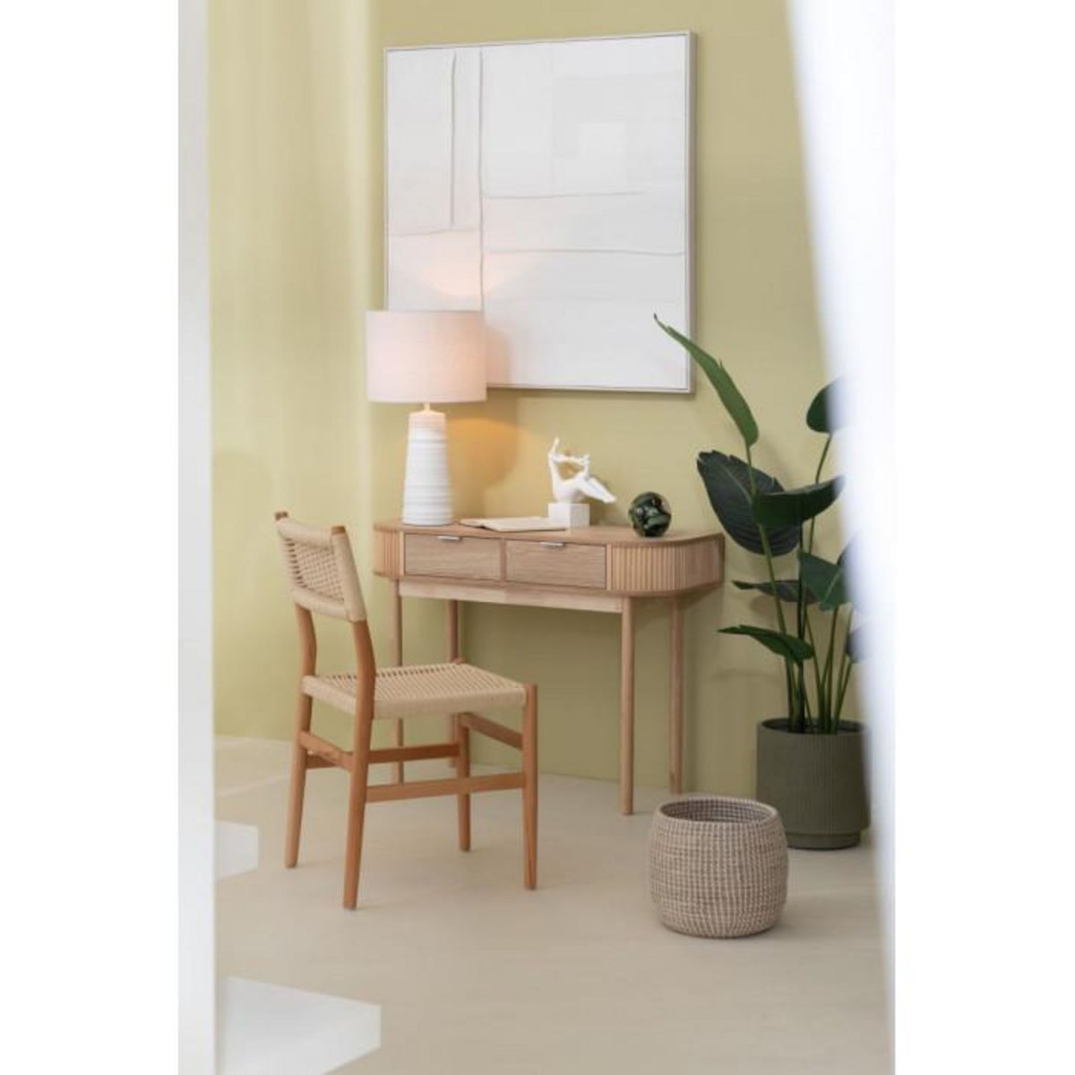 Paris Prix Tableau Déco  Log  102x102cm Blanc