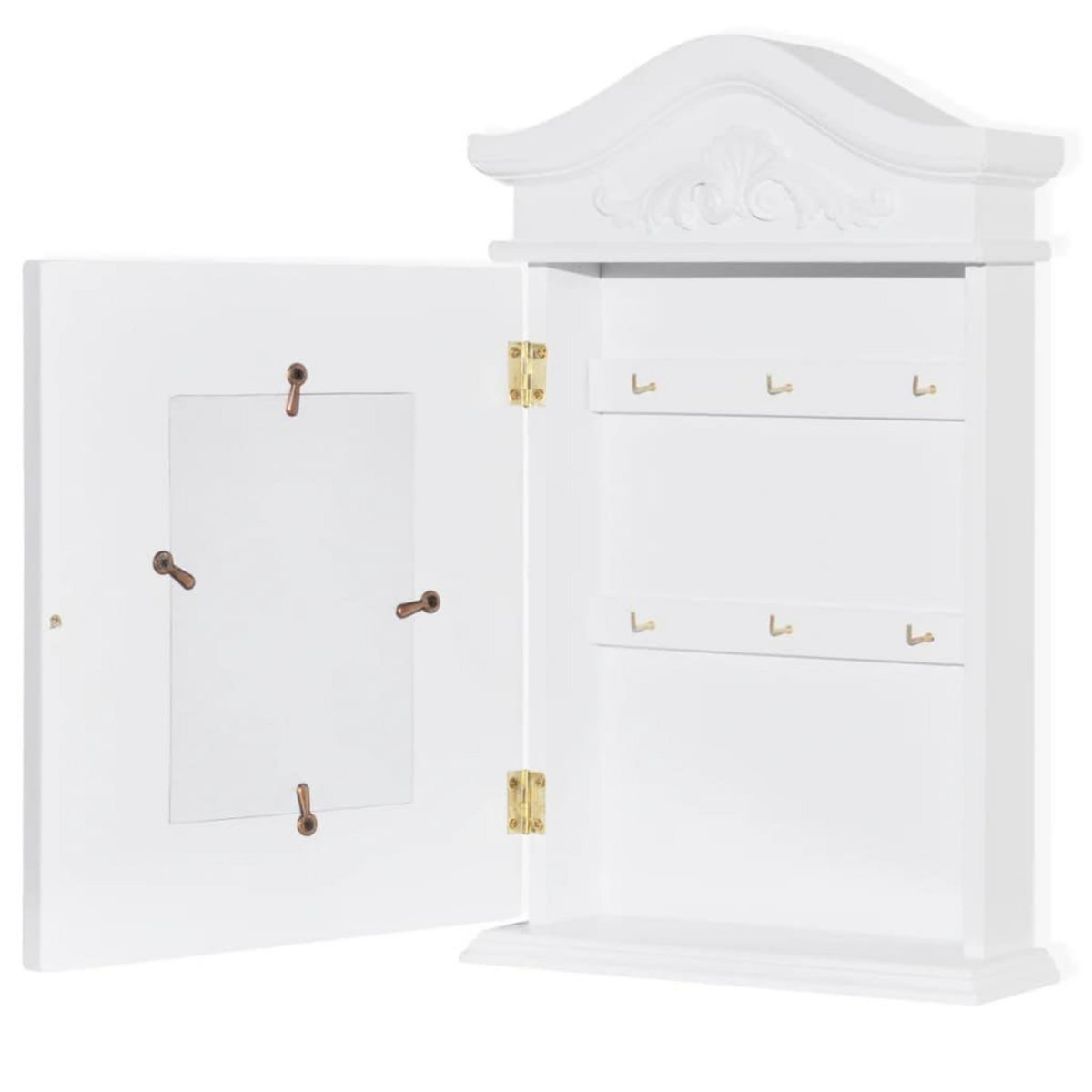 VIDAXL Armoire a cles avec cadre photo Blanc
