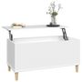 Voir la diapositive 5 : VIDAXL Table basse Blanc 90x44,5x45 cm Bois d'ingenierie