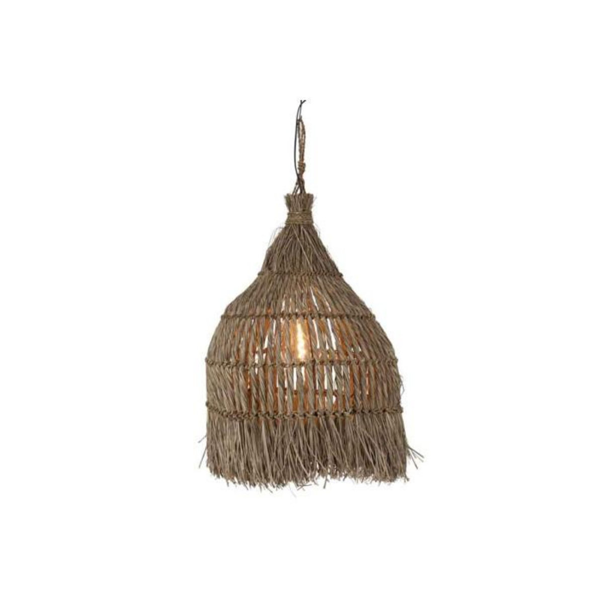 Paris Prix Lampe Suspension Design  Twist  90cm Naturel