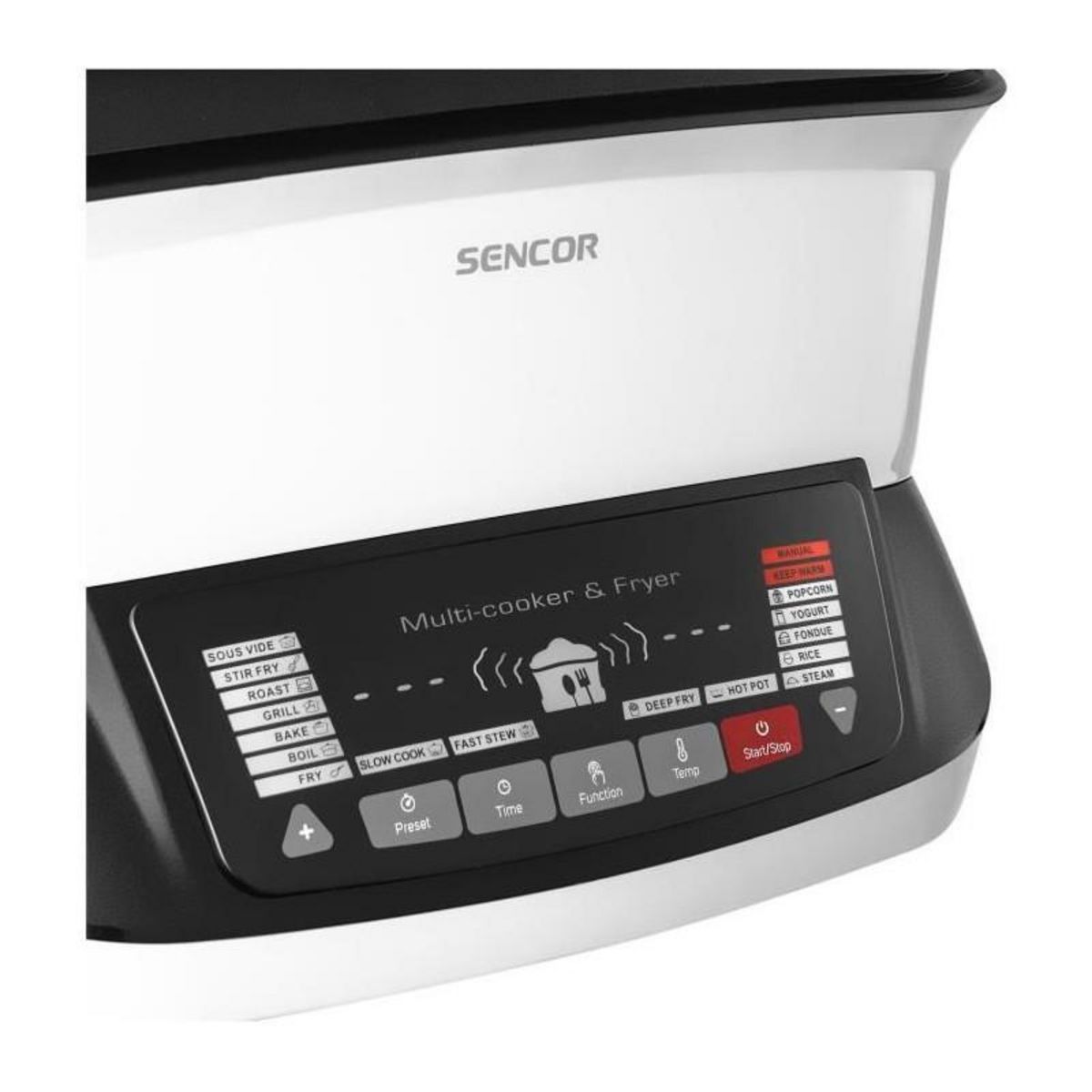 SENCO Friteuse multifonctionnelle - SENCOR - SFR 9400WH - 1800 W - 4,8 L - Blanc