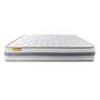 Voir la diapositive 3 : SEPTNUITS Matelas + double sommiers gris Memo Spring Ressorts ensachés 3 zones de confort MAXI épaisseur