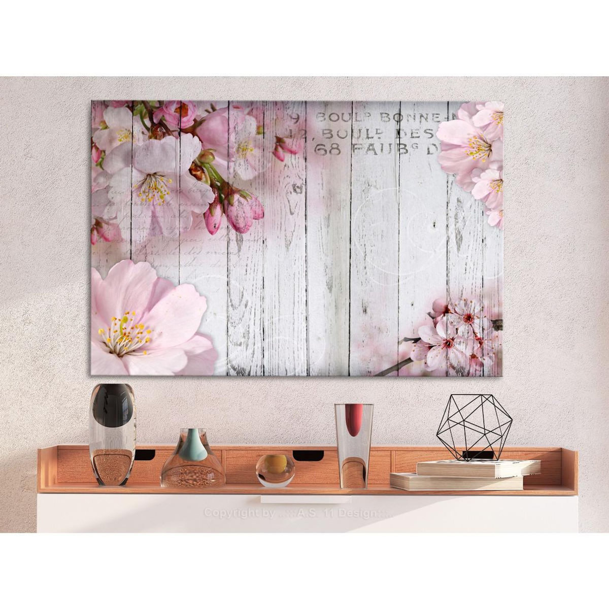 Paris Prix Tableau Imprimé  Flowers on Boards Wide