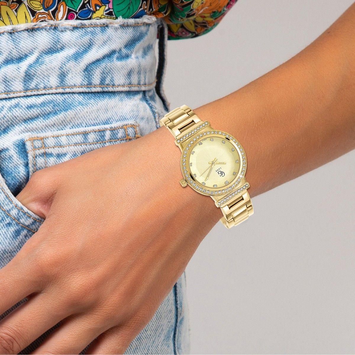 SC CRYSTAL Montre Arielle élégante ornée de Cristaux scintillants par SC Crystal