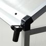 Voir la diapositive 4 : OUTSUNNY Serre de jardin aluminium polycarbonate 5,5 m² dim. 3,03L x 1,83l x 1,95H m fondation lucarne porte loquet