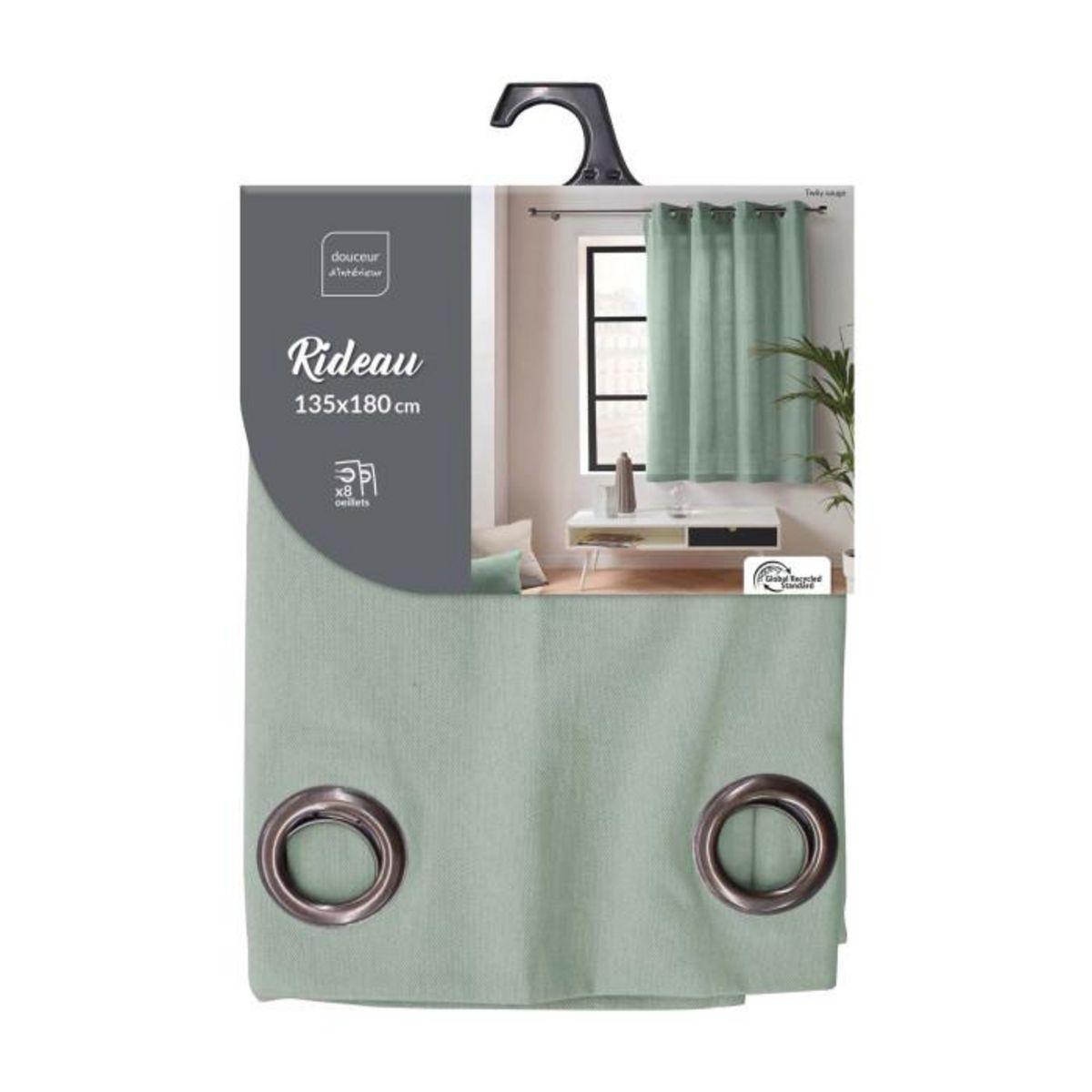 Paris Prix Rideau à Œillets  Twily  135x180cm Sauge