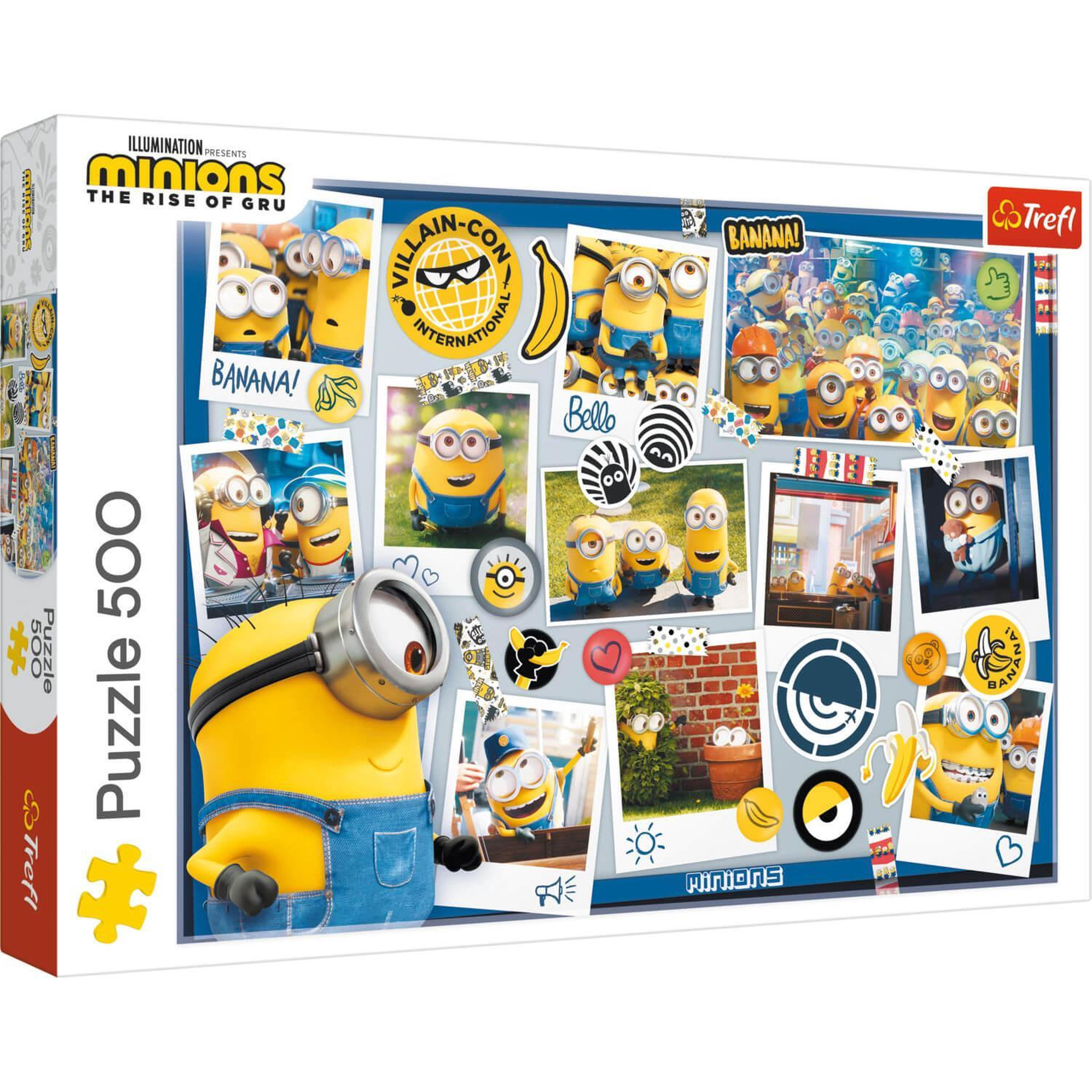Voir la diapositive 2 : Trefl Puzzle 500 pièces : Minions : Collection de folles photos