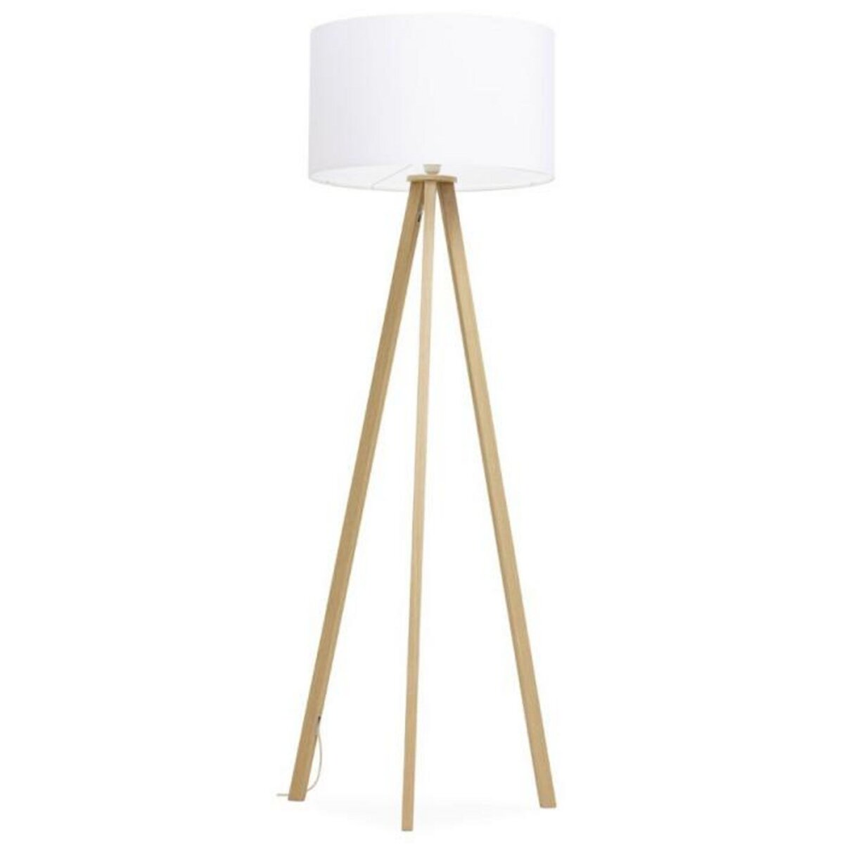 Paris Prix Lampadaire Trépied  Fidelio  159cm Naturel & Blanc