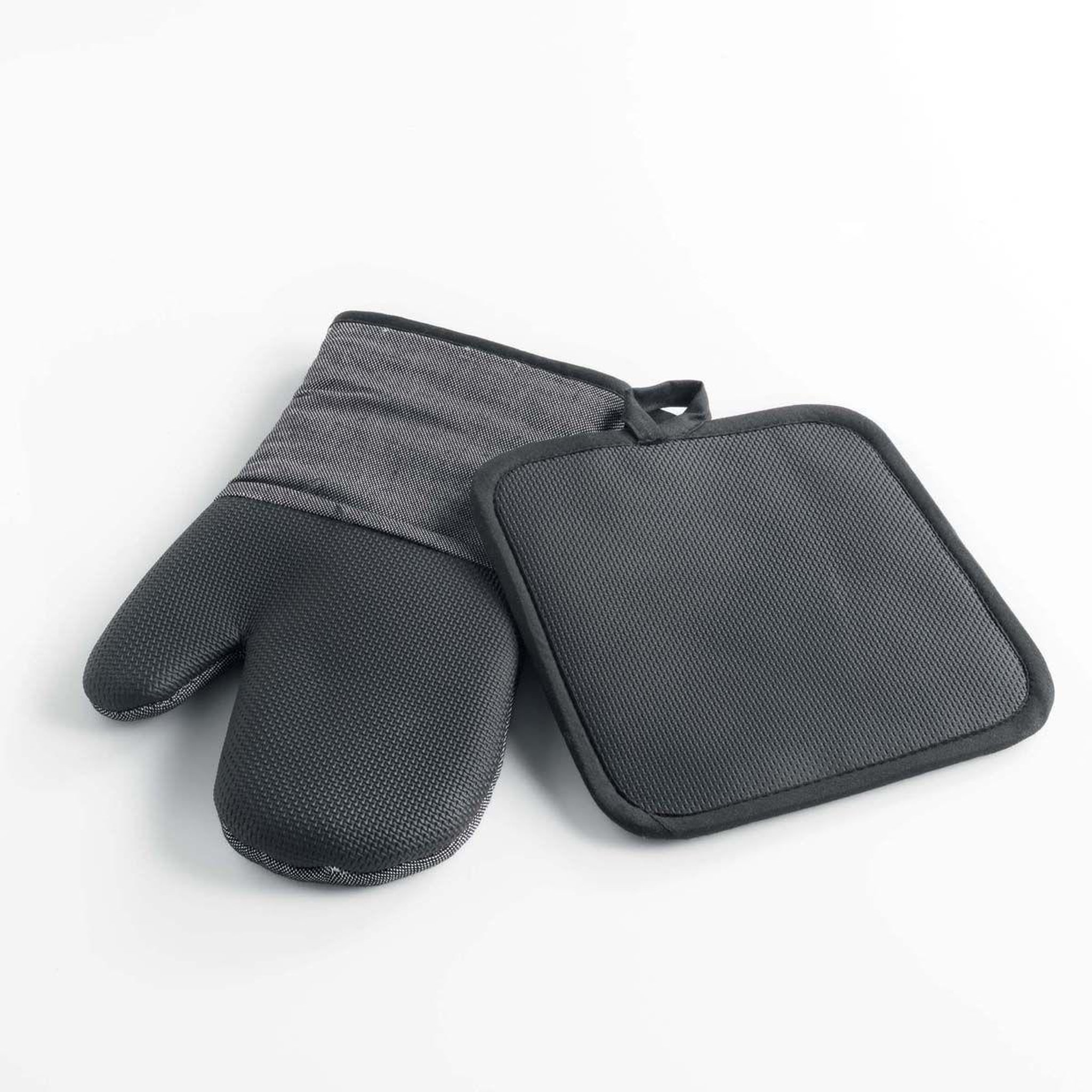 Voir la diapositive 2 : Douceur d'Intérieur Gant & manique chambray  harold  18x28cm gris