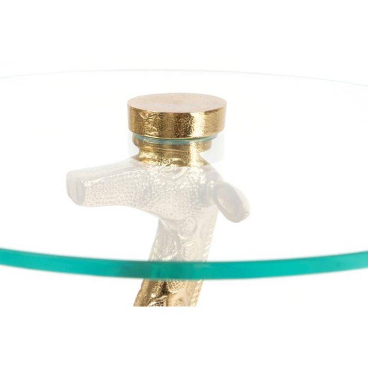 Paris Prix Table d'Appoint Design  Animality Girafe  58cm Or