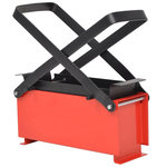 VIDAXL Presse a papier de recyclage acier 34x14x14 cm noir et rouge