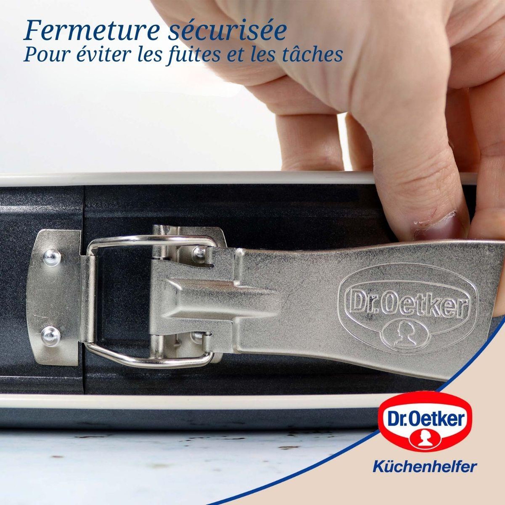 Voir la diapositive 4 : DR.OETKER Moule à charnière rectangulaire 38 x 25 cm dr oetker back-trend