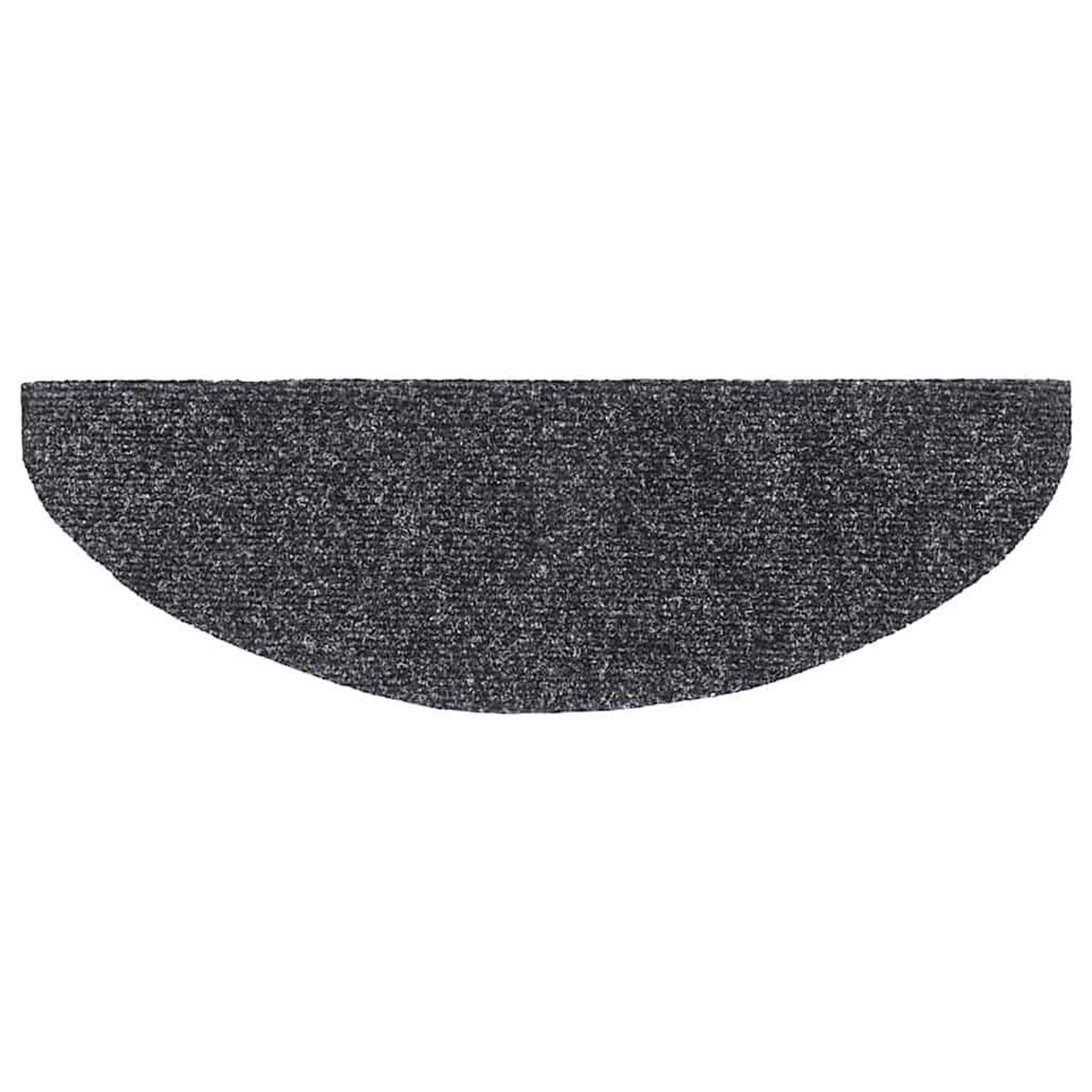 Voir la diapositive 4 : VIDAXL Tapis d'escalier auto-adhesifs 30 pcs gris fonce 65x21x4 cm