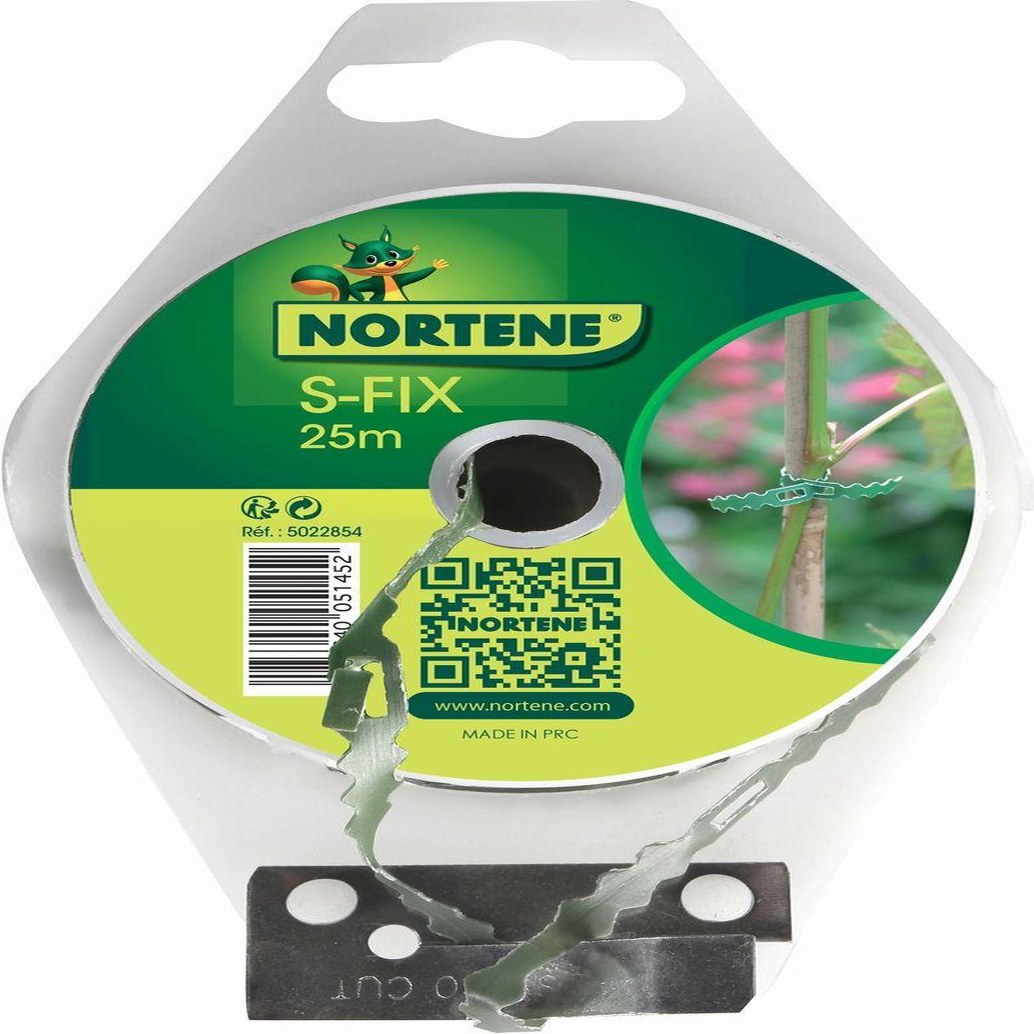 Nortene Lien en acier plastifié  S-Fix  - 25 m