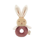 Kaloo Hochet Lapin Bordeaux en Fourrure Douce