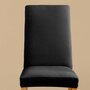 Voir la diapositive 2 : L3C Housse de chaise extensible en polyester coloris noir