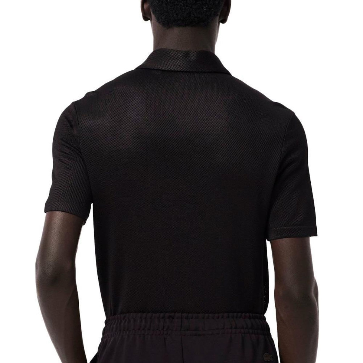Lacoste Polo Noir Homme Lacoste Runway Regular Fit Satin