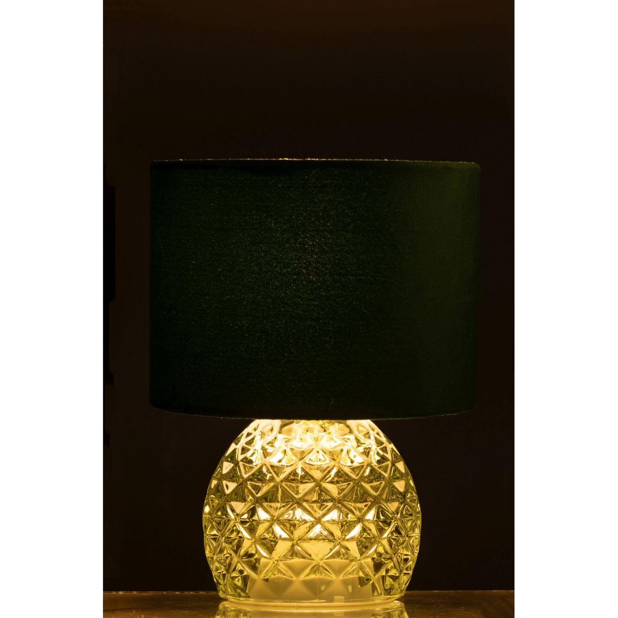 Voir la diapositive 4 : J-LINE Lampe à poser en verre  led  23cm vert clair