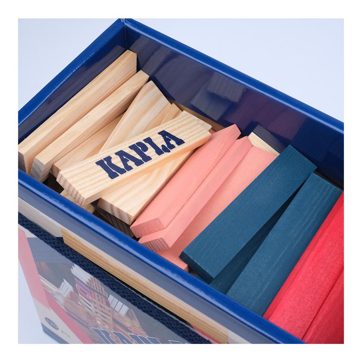 Kapla Baril 120 - Nature, Rouge, Rose, Bleu Foncé