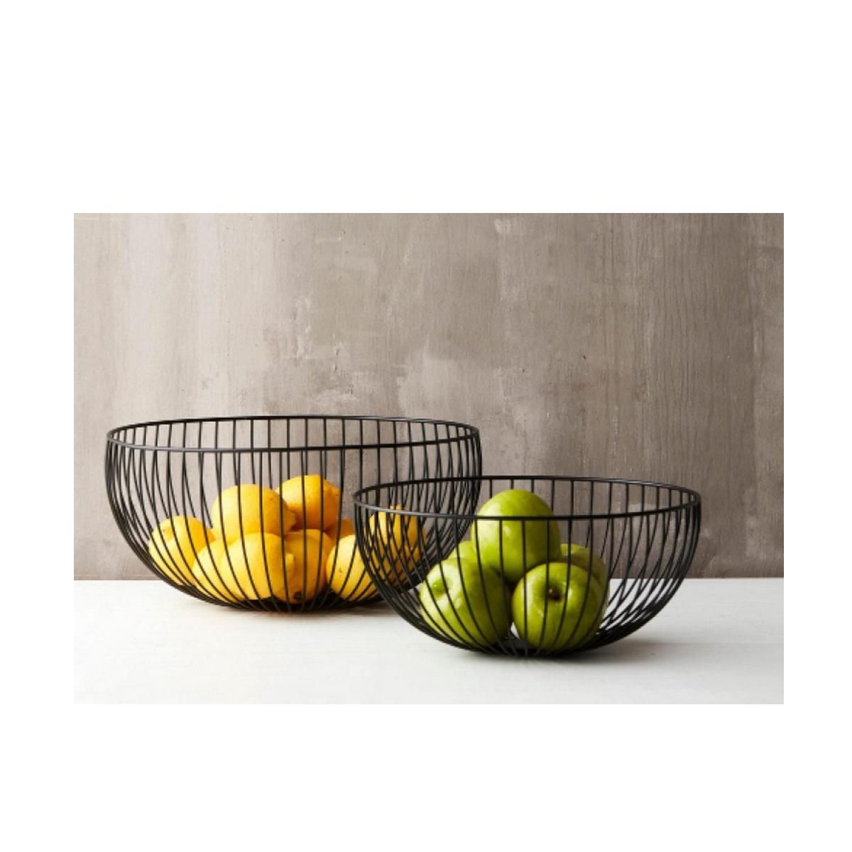 point virgule Panier de fruit et legumes 35cm noir - PV-CHR-3047