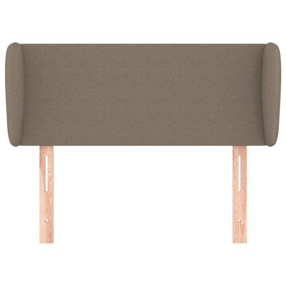 VIDAXL Tete de lit avec oreilles Taupe 83x23x78/88 cm Tissu