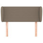 Voir la diapositive 3 : VIDAXL Tete de lit avec oreilles Taupe 83x23x78/88 cm Tissu
