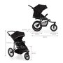 Voir la diapositive 6 : KINDERKRAFT Poussette tout terrain helsi 2 pratique confortabl