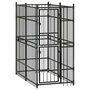 Voir la diapositive 1 : VIDAXL Chenil d'exterieur pour chiens Acier 1,84 m²