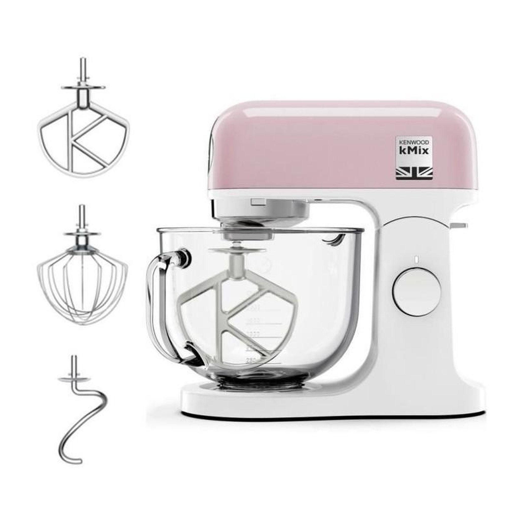 KENWOOD Robot pâtissier multifonction KENWOOD KMX754PP - - Moteur professionnel 1000W - 2 sorties pour accessoires - Bol en verre 5L av
