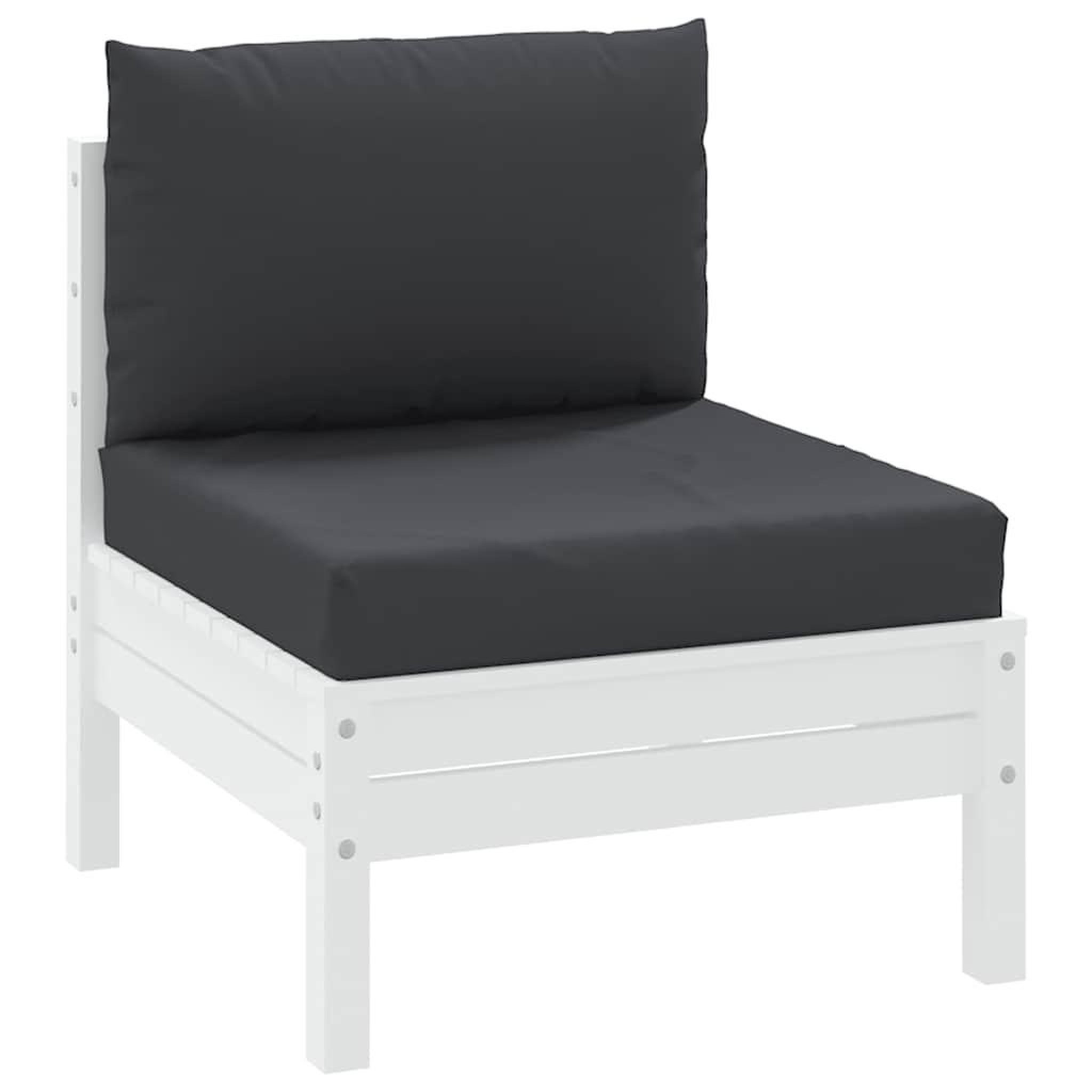 Voir la diapositive 3 : VIDAXL Coussins de palette lot de 2 noir tissu oxford