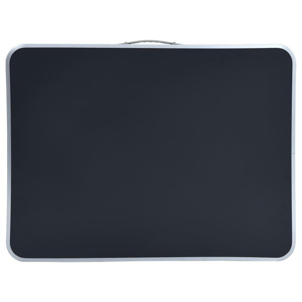 VIDAXL Table pliable de camping avec cadre en metal 80x60 cm Gris