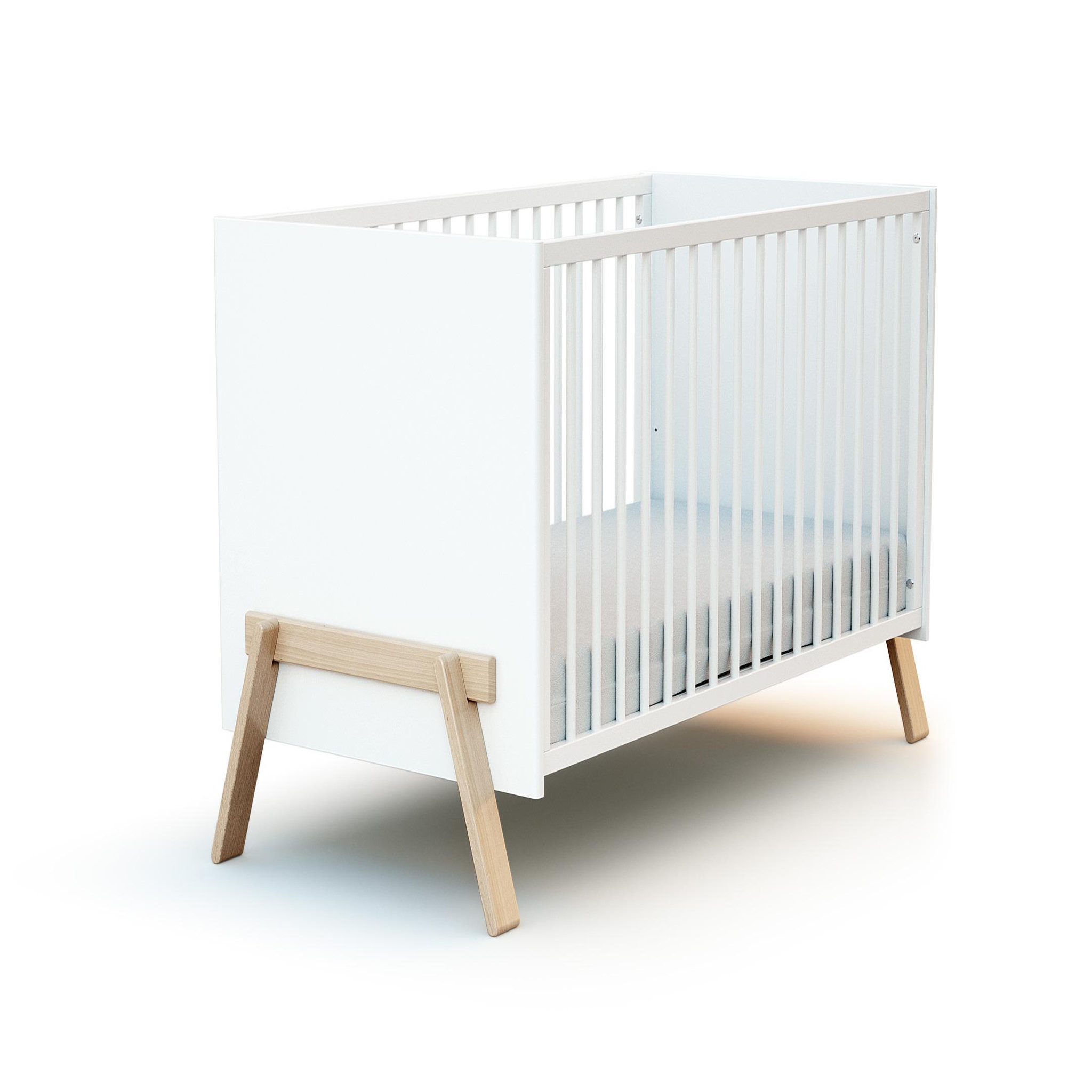 Voir la diapositive 2 : AT4 Duo lit bébé et commode en bois canaille