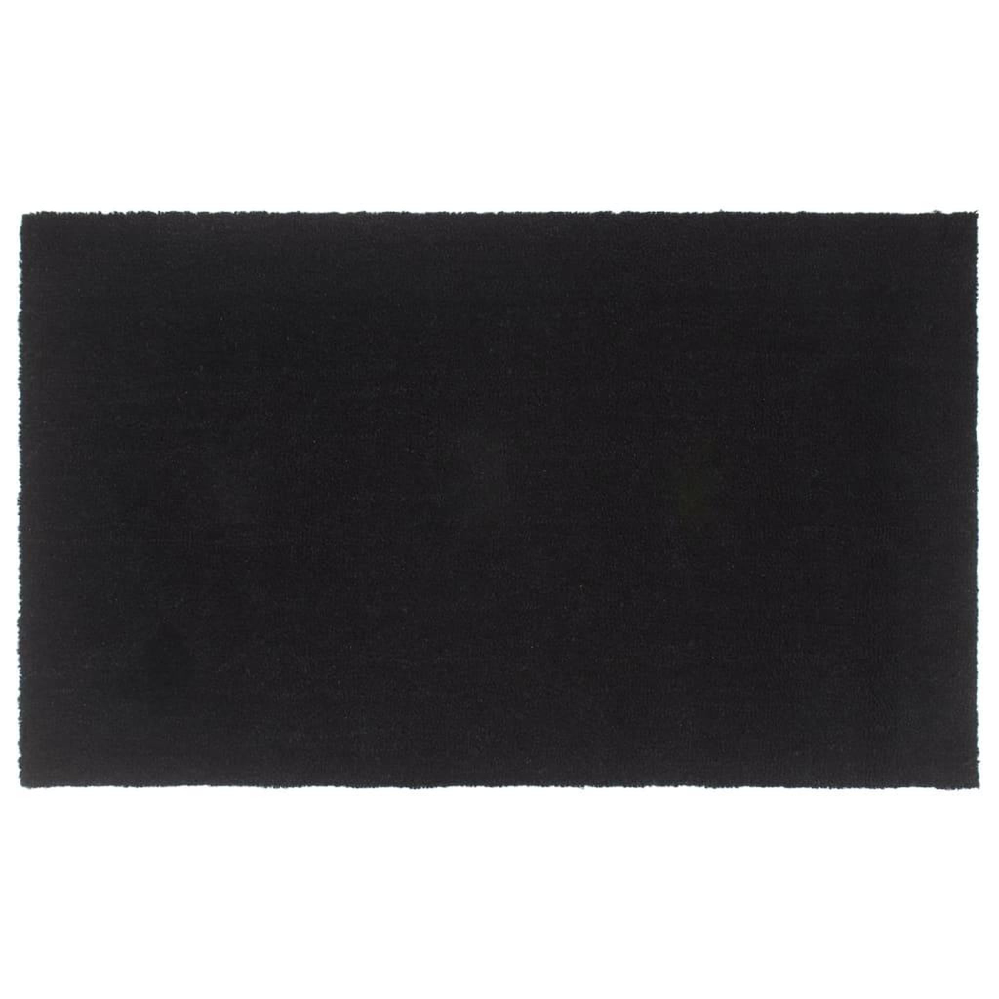 VIDAXL Tapis de porte noir 90x150 cm fibre de coco touffete