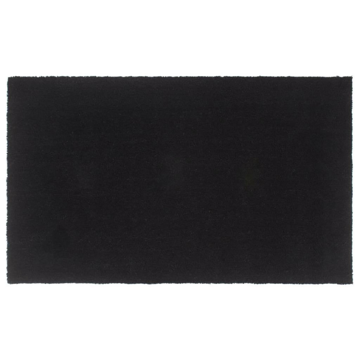 VIDAXL Tapis de porte noir 90x150 cm fibre de coco touffete