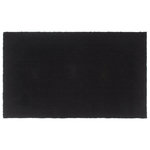 VIDAXL Tapis de porte noir 90x150 cm fibre de coco touffete